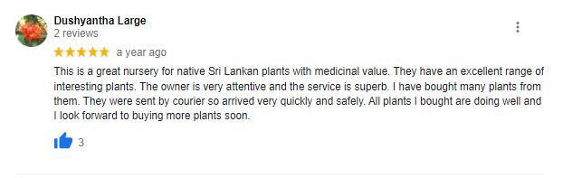 Customers Review Mrs.Dushyantha